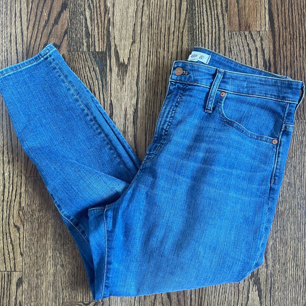 Madewell curvy high rise skinny crop ankle jeans 33 - Picture 8 of 9